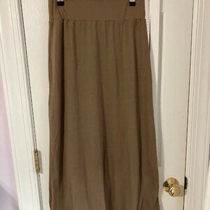 Inherit Co Clarise Premium Knit Maxi Skirt Taupe